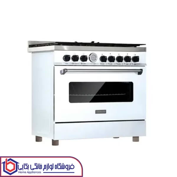 خرید اجاق گاز ۵ شعله فردار سفید والنتینو ساباف مدل SGC5-6122N اسنوا