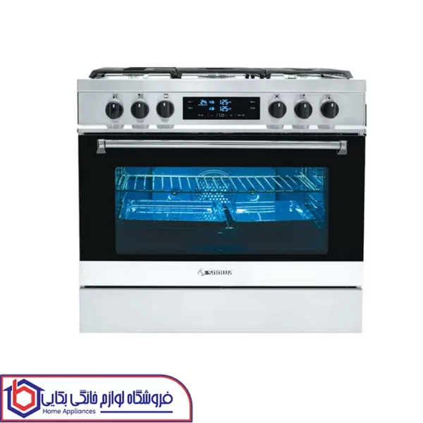 خرید اجاق گاز ۵ شعله فردار نما استیل والنتینو دیجیتال مدل SGC5-6111N اسنوا