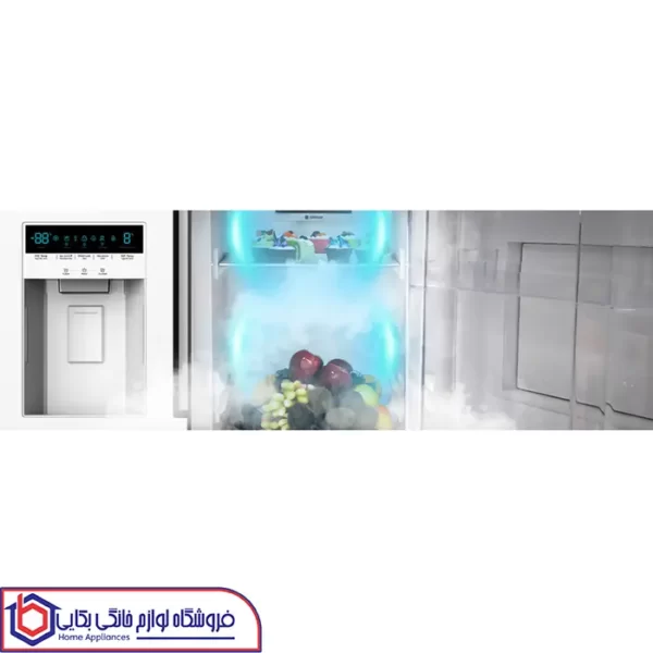قیمت یخچال فریزر ساید بای ساید سری هارمونی مدل SN8-2340GW اسنوا