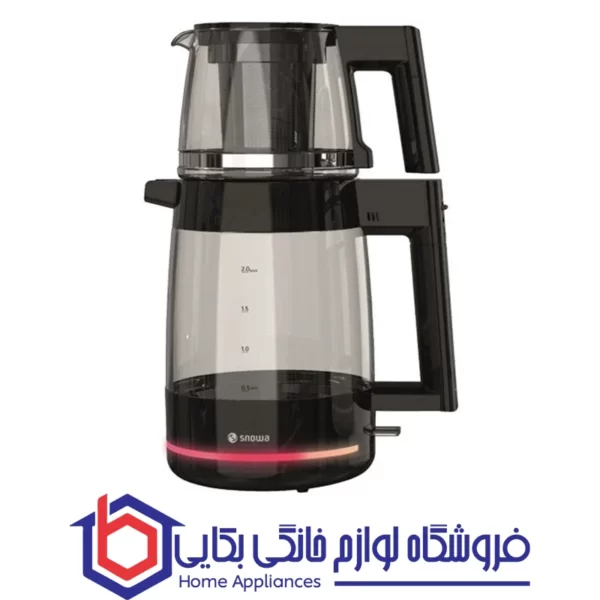 چای ساز شیشه ای اسنوا سری Classic مدل STM-G1800BK