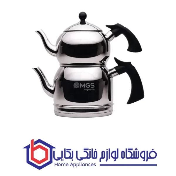 کتري استیل لوله دار تک قوری مدل MGS 41023