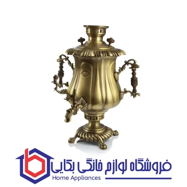 سماور تزیینی عالی نسب مدل آمیتیس آنتیک طرح یاس 6 لیتری