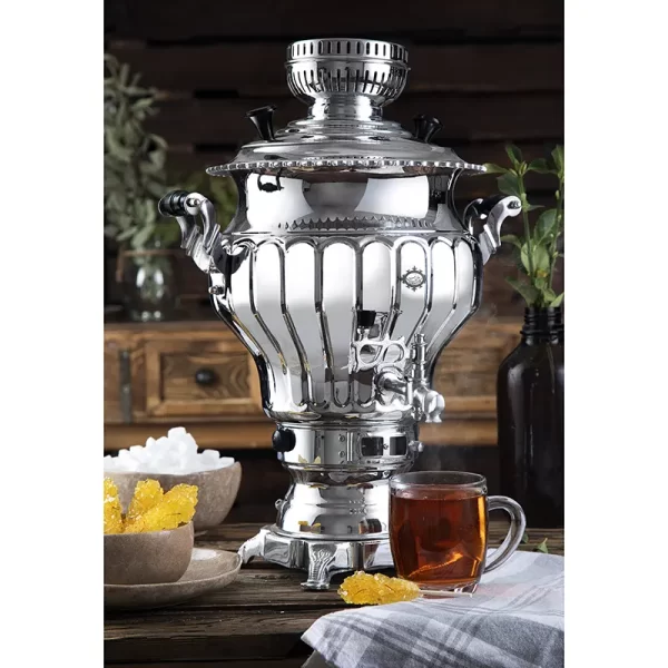 خرید سماور گاز سوز عالی نسب مدل نگار سیمین - 6 لیتری