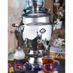 سماور گاز سوز عالی نسب مدل گنجینه سیمین 6 لیتری