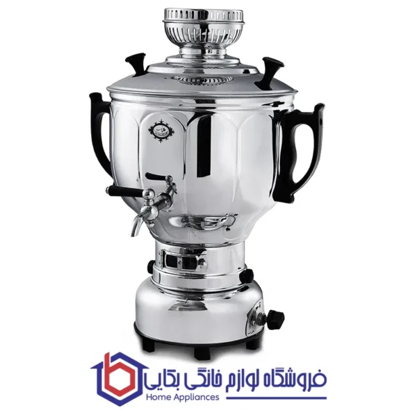 سماور گاز سوز عالی نسب مدل ترنج با پایه باکالیتی - 6 لیتری