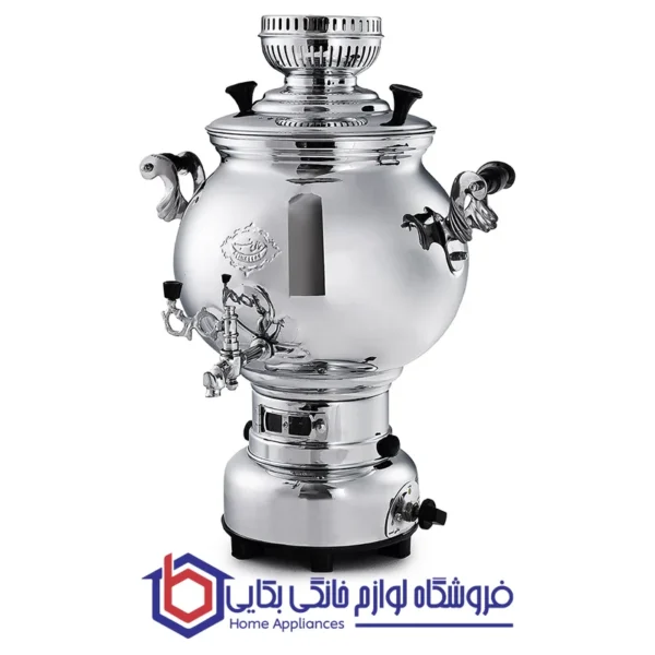 سماور گاز سوز عالی نسب مدل سهند با پایه باکالیتی - 8 لیتری