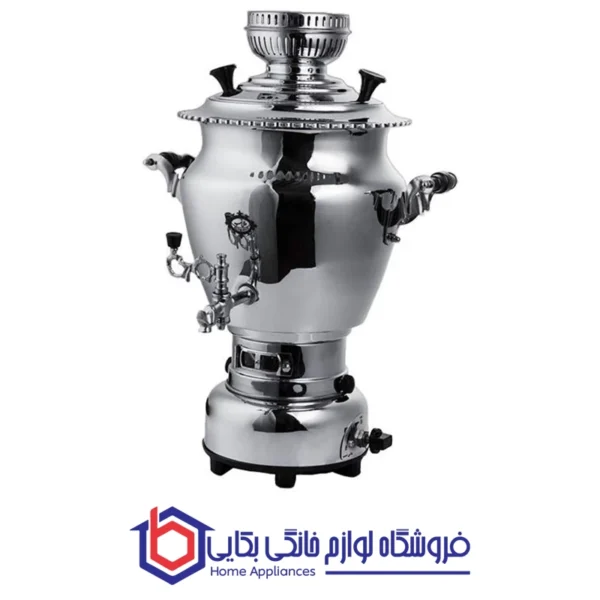 سماور گاز سوز عالی نسب مدل گنجینه با پایه باکالیتی - 6 لیتری
