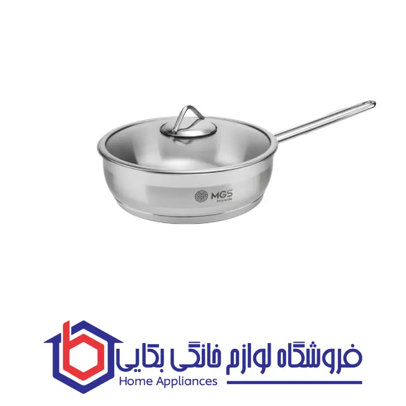 تابه استیل تک دسته سایز 24 ام جی اس