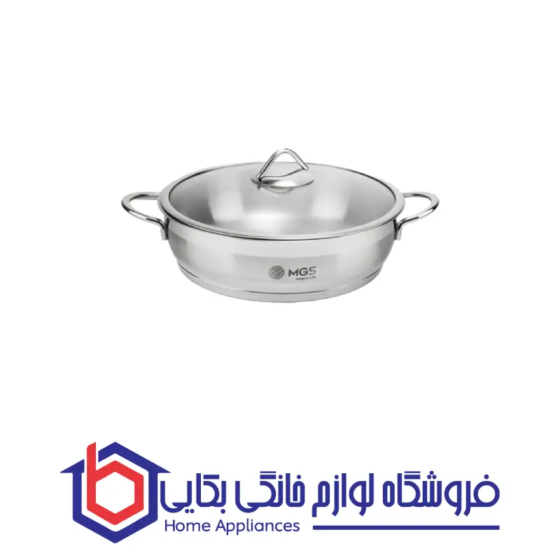 تابه استیل دو دسته سایز 28