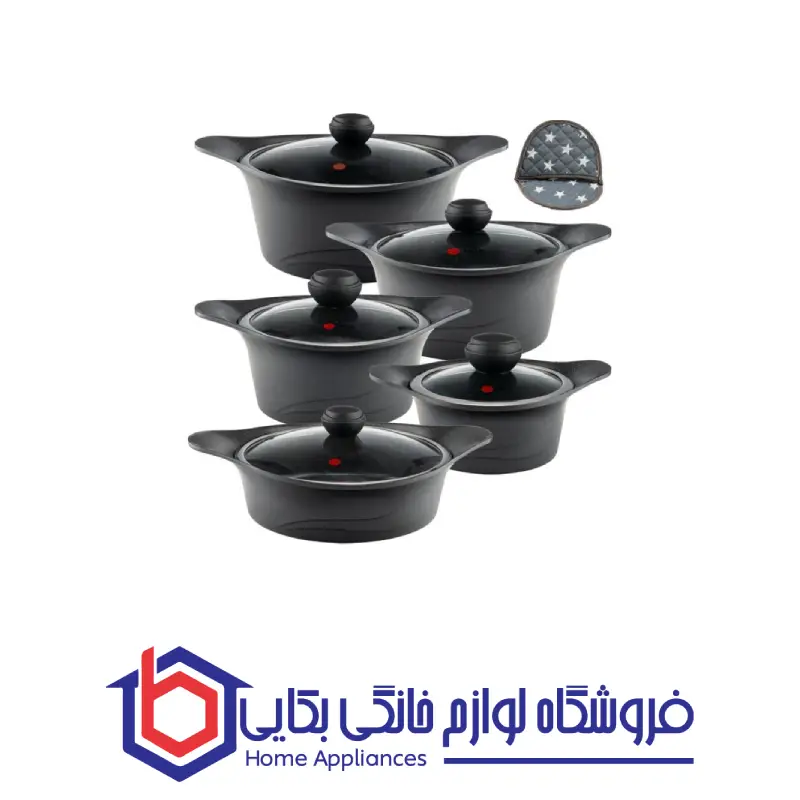 سرویس قابلمه 12 پارچه گرانیت طرح کره ای C ام جی اس