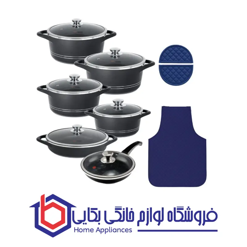 سرویس قابلمه 15 پارچه طرح ایتالیا B ام جی اس