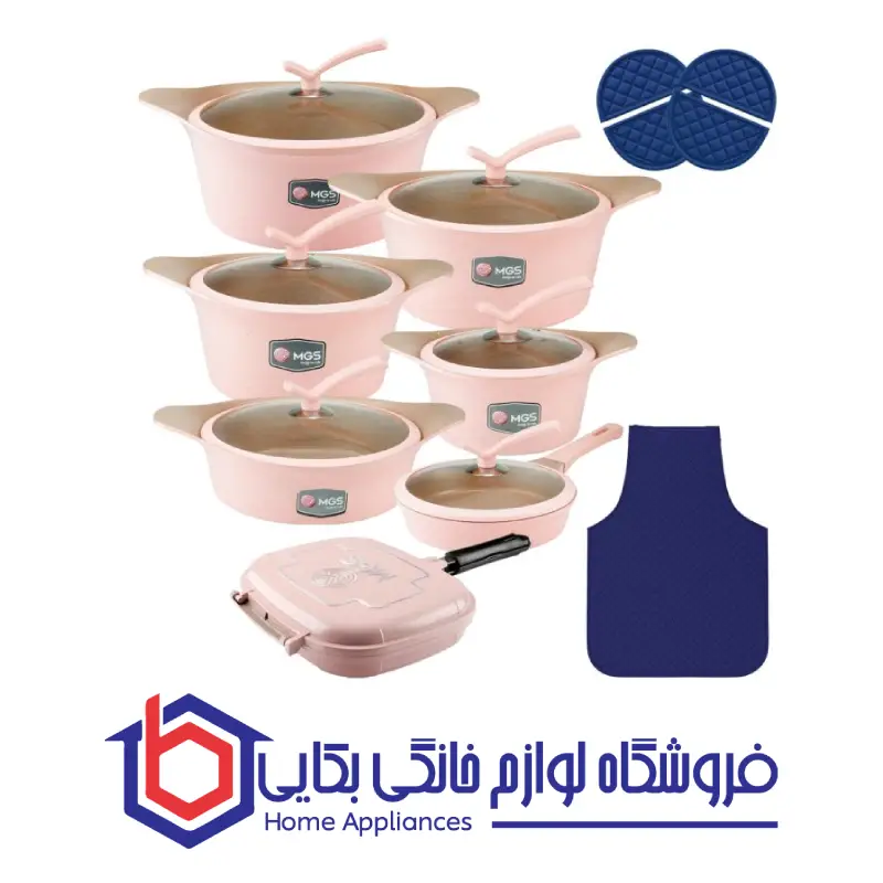 سرویس قابلمه 19 پارچه گرانیت طرح کره ای C ام جی اس