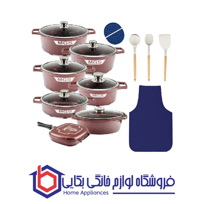 سرویس قابلمه 21 پارچه گرانیت ام جی اس طرح جرمنی C
