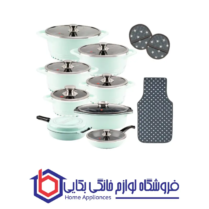 سرویس قابلمه 22 پارچه گرانیت ام جی اس طرح ایتالیا C