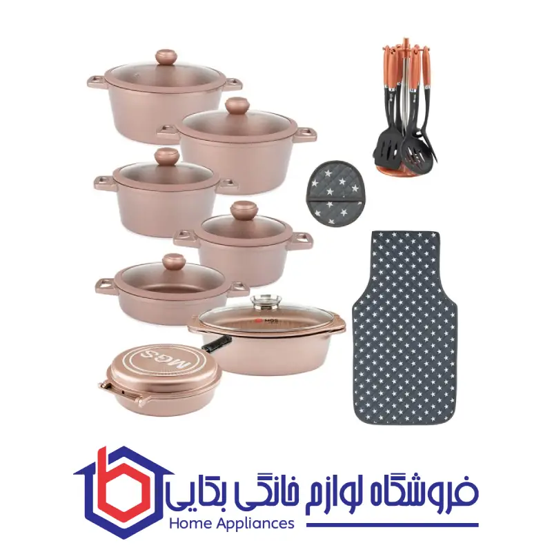 سرویس قابلمه 25 پارچه گرانیت جرمنی E ام جی اس