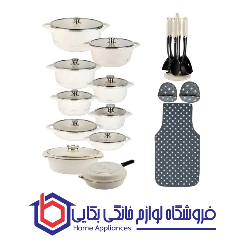 سرویس قابلمه 33 پارچه گرانیت طرح ایتالیا B ام جی اس