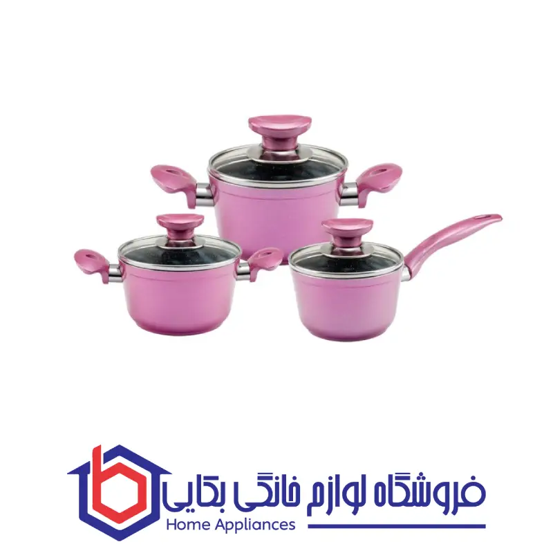 سرویس قابلمه 5 پارچه گرانیت مدل babyset ام جی اس