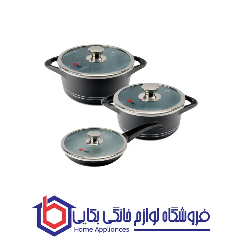 سرویس قابلمه 6 پارچه طرح ایتالیا B ام جی اس