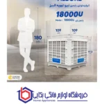 کولر سلولزی 18000 پلیمری نیرو تهویه البرز مدل پایین زن 18000D - Image 5