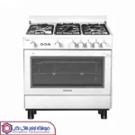اجاق گاز ۵ شعله فردار سفید رومینا مدل SGC5-1102N اسنوا
