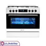 اجاق گاز ۵ شعله فردار سفید والنتینو دیجیتال مدل SGC5-6112N اسنوا