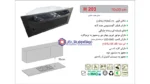 هود شیشه و بدنه مشکی اخوان مدل H203 - تصویر 2
