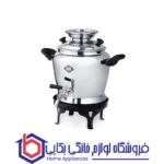 سماور روگازی عالی نسب مدل آبگینه 5 لیتری کتری پایه دار برنجی