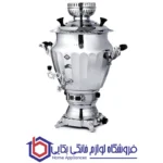 سماور گاز سوز عالی نسب مدل نگین سیمین - 6 لیتری