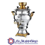 سماور گازسوز عالی نسب مدل نقشینه نفیس طلائی- 6 لیتری