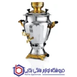سماور گازسوز عالی نسب مدل نگین نفیس طلائی- 6 لیتری